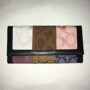 Y2K Era Patchwork COACH Wallet